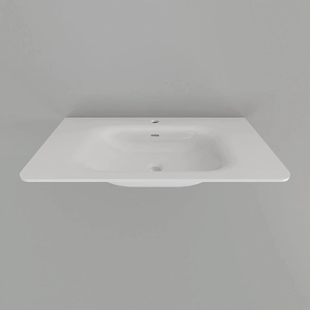 Раковина ArtDecco Gabriella 81 AGBAS081S акриловая, белый матовый Раковина ArtDecco Gabriella 81 AGBAS081S акриловая, белый матовый