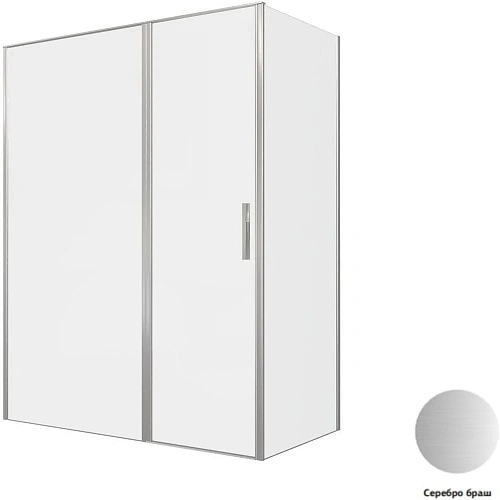 Душевой уголок Allen Brau Priority 160x80 3.31038.BA + 3.31041.BA серебро браш Душевой уголок Allen Brau Priority 160x80 3.31038.BA + 3.31041.BA серебро браш