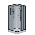 Душевая кабина Niagara Premium NG-6901-01Q BLACK (900х900х2100) низкий поддон (16 см) стекло тонированное 69010134QBLACK Душевая кабина Niagara Premium NG-6901-01Q BLACK (900х900х2100) низкий поддон (16 см) стекло тонированное 69010134QBLACK