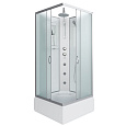 Детальная картинка товара «душевая кабина niagara classic ng-1108-14bktg (900х900х2100) средний поддон (26см) стекло матовое с полкой 11081424bktg»