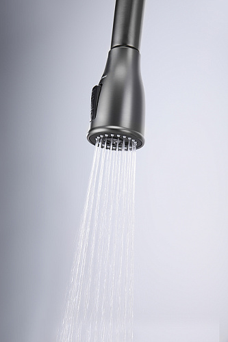 Смеситель для кухни Paulmark Lange вороненая сталь La214212-GM Смеситель для кухни Paulmark Lange вороненая сталь La214212-GM