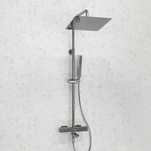 Душевая система WasserKRAFT A199.118.103.010.CH Thermo с термостатом хром Душевая система WasserKRAFT A199.118.103.010.CH Thermo с термостатом хром