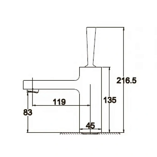 Смеситель для раковины Kaiser Vista 65011 Смеситель для раковины Kaiser Vista 65011