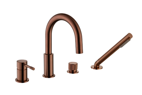 Смеситель на борт ванны Boheme Uno 460-BRB Brushed Bronze Смеситель на борт ванны Boheme Uno 460-BRB Brushed Bronze