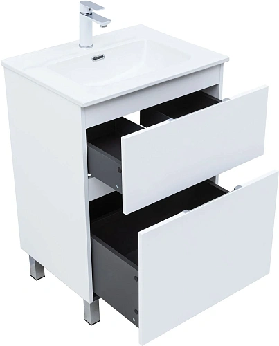 Тумба под раковину Aquanet Алвита New 60 00344132 напольная, белый матовый Тумба под раковину Aquanet Алвита New 60 00344132 напольная, белый матовый