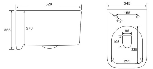 Унитаз подвесной Vincea Ultra VT1-32 белый, ультратонкое сиденье soft-close Унитаз подвесной Vincea Ultra VT1-32 белый, ультратонкое сиденье soft-close