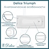 Ванна из искусственного камня Delice Triumph 180х80 DLR330012-M матовая Ванна из искусственного камня Delice Triumph 180х80 DLR330012-M матовая
