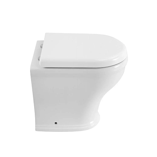 Унитаз приставной CEZARES GIUBILEO CZR-265-CBR/CZR-6045-SC безободковый с сиденьем Унитаз приставной CEZARES GIUBILEO CZR-265-CBR/CZR-6045-SC безободковый с сиденьем