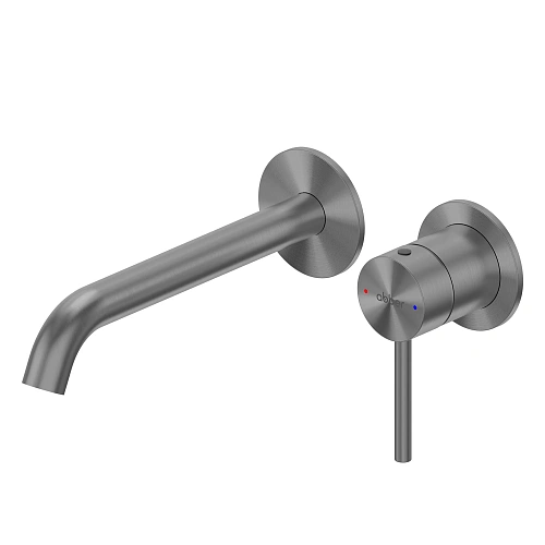 Смеситель для раковины ABBER Wasser Kreis 316 AF8112BGG-M для раковины скрытого монтажа, оружейная сталь брашированная Смеситель для раковины ABBER Wasser Kreis 316 AF8112BGG-M для раковины скрытого монтажа, оружейная сталь брашированная