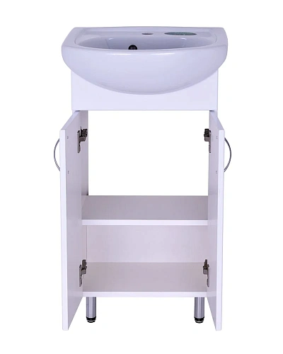 Тумба с раковиной Orange Лайт LA-45TUW+RA напольная белый Тумба с раковиной Orange Лайт LA-45TUW+RA напольная белый