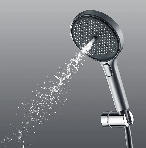 Душевая лейка Sancos Nok round SC6001MB диаметр 130 мм, 3 режима, черный матовый Душевая лейка Sancos Nok round SC6001MB диаметр 130 мм, 3 режима, черный матовый