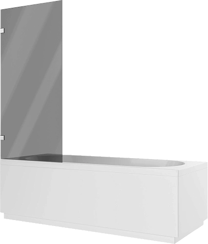 Шторка на ванну DIWO Брянск неподвижная, 70х140, профиль хром глянцевый, тонированное стекло 583146 Шторка на ванну DIWO Брянск неподвижная, 70х140, профиль хром глянцевый, тонированное стекло 583146