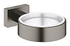Картинка анонса товара «держатель стакана grohe essentials cube, темный графит матовый (40508al1)»