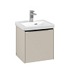 Картинка анонса товара «тумба под раковину villeroy &amp; boch subway 3.0 cashmere grey / cashmere grey c58201vn»