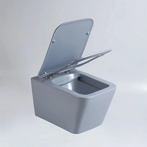 Унитаз подвесной Vincea Q-Line VT1-12MO безободковый, цвет океан мат., ультратонкое soft close сиден Унитаз подвесной Vincea Q-Line VT1-12MO безободковый, цвет океан мат., ультратонкое soft close сиден