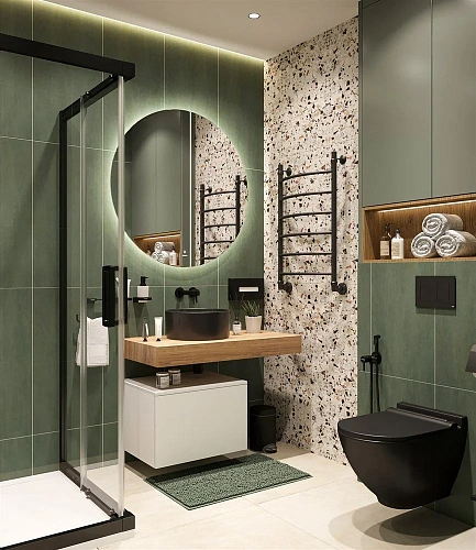 Комплект мебели STWORKI Ольборг 100 столешница дуб французский, без отверстий, с тумбой 60 483360 Комплект мебели STWORKI Ольборг 100 столешница дуб французский, без отверстий, с тумбой 60 483360