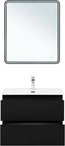 Тумба под раковину Aquanet Вега 2.0 70 черный 00337954 подвесная Тумба под раковину Aquanet Вега 2.0 70 черный 00337954 подвесная