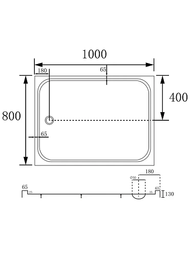 Душевой поддон ABBER AD3C108 100х80 прямоугольный, акриловый, белый Душевой поддон ABBER AD3C108 100х80 прямоугольный, акриловый, белый