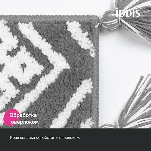 Коврик IDDIS Decor (DT01P58i12) 50x80 микрофибра серый Коврик IDDIS Decor (DT01P58i12) 50x80 микрофибра серый