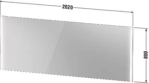 Зеркало Duravit XVIU XV70390B2B2 с подсветкой 202 см черный матовый Зеркало Duravit XVIU XV70390B2B2 с подсветкой 202 см черный матовый