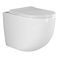 Детальная картинка товара «унитаз приставной ceramica nova mia cn1810 белый с сиденьем»