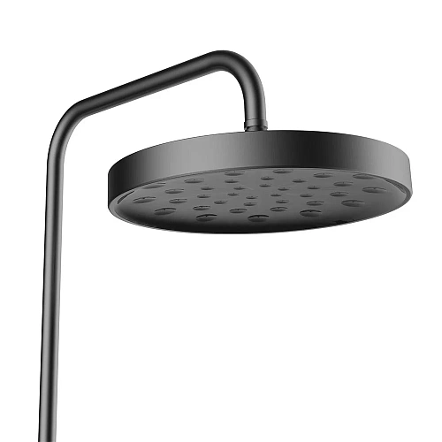 Душевая система Vincea Inspire VSFS-3I12TGM термостатическая с изливом, 30см верхний душ, вороненая Душевая система Vincea Inspire VSFS-3I12TGM термостатическая с изливом, 30см верхний душ, вороненая