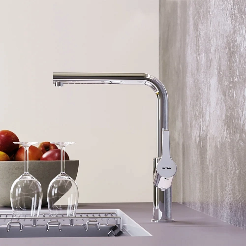 Смеситель для кухни Damixa Merkur 710771000 с каналом для фильтрованной воды, хром Смеситель для кухни Damixa Merkur 710771000 с каналом для фильтрованной воды, хром