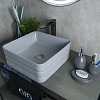 Раковина Gid Gm965 53338 накладная серая матовая 38.5x38.5x13.5 Раковина Gid Gm965 53338 накладная серая матовая 38.5x38.5x13.5