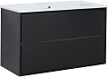 Тумба под раковину Aquanet Милан 105 черный глянец 00316690 Тумба под раковину Aquanet Милан 105 черный глянец 00316690