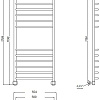 Полотенцесушитель водяной Aquanet Fiona(г) 1200x500 00237037 Полотенцесушитель водяной Aquanet Fiona(г) 1200x500 00237037