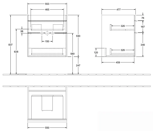 Тумба под раковину Villeroy & Boch Venticello A92301DH (A923 01 DH) Glossy White Тумба под раковину Villeroy & Boch Venticello A92301DH (A923 01 DH) Glossy White