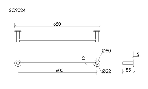 Крючок Sancos Base SC9025BG брашированное золото, PVD покрытие Крючок Sancos Base SC9025BG брашированное золото, PVD покрытие