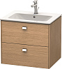 Картинка анонса товара «тумба под раковину duravit brioso br410101052 подвесная 62 см европейский дуб»
