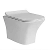 Унитаз подвесной CeramaLux 2615E белый с крышкой микролифт Унитаз подвесной CeramaLux 2615E белый с крышкой микролифт