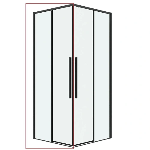 Душевая дверь GROSSMAN Galaxy 1/2.K33.01.11.42.00 (110x195) графит сатин, стекло прозрачное Душевая дверь GROSSMAN Galaxy 1/2.K33.01.11.42.00 (110x195) графит сатин, стекло прозрачное