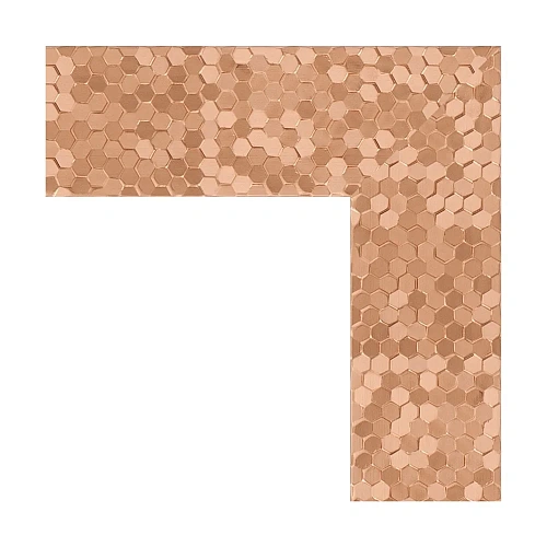 Зеркало в багетной раме Evoform Definite BY 3082 56 x 106 см, соты медь Зеркало в багетной раме Evoform Definite BY 3082 56 x 106 см, соты медь