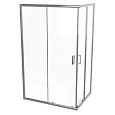 Душевой уголок Taliente 120x80x195см, прямоугольный, раздвижной, прозр.стекло 6мм, хром.профиль TA-08120-1CP Душевой уголок Taliente 120x80x195см, прямоугольный, раздвижной, прозр.стекло 6мм, хром.профиль TA-08120-1CP