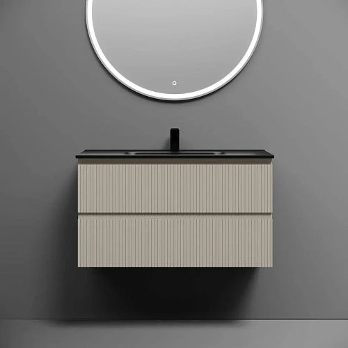 Тумба под раковину Sancos Snob T SNT90CE 890х445х500 Beige Soft, подвесная Тумба под раковину Sancos Snob T SNT90CE 890х445х500 Beige Soft, подвесная