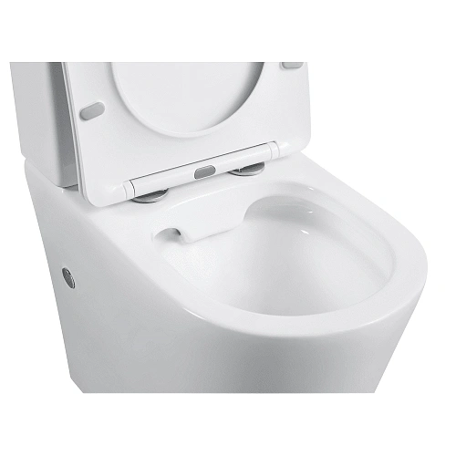 Унитаз напольный Black&White W-7793 P-trap / Geberit/ Rimless / anti-dirt (610x360x850) компакт 7793W Унитаз напольный Black&White W-7793 P-trap / Geberit/ Rimless / anti-dirt (610x360x850) компакт 7793W