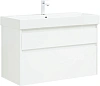 Тумба под раковину Aquanet Nova Lite 100 (SLIM SYNERGY) белый, 2 ящика 00249940