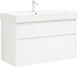 Тумба под раковину Aquanet Nova Lite 100 (SLIM SYNERGY) белый, 2 ящика 00249940 Тумба под раковину Aquanet Nova Lite 100 (SLIM SYNERGY) белый, 2 ящика 00249940