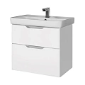 Тумба под раковину DREJA Q, 70 см, подвесная, 2 ящика, белый глянец 99.0002 Тумба под раковину DREJA Q, 70 см, подвесная, 2 ящика, белый глянец 99.0002