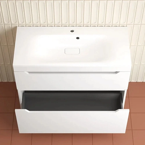 Тумба под раковину Style Line Остин 100 см ЛС-00002399 напольная, белый Тумба под раковину Style Line Остин 100 см ЛС-00002399 напольная, белый