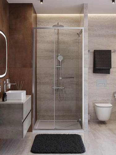 Душевая дверь CEZARES LUX-B-FS-1-90-C-CR 90 см, профиль хром, стекло прозрачное Душевая дверь CEZARES LUX-B-FS-1-90-C-CR 90 см, профиль хром, стекло прозрачное