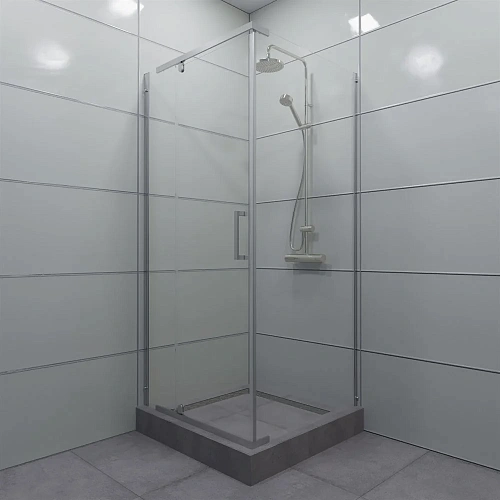 Душевой уголок DIWO Тольятти 90х90 профиль хром глянцевый 571091 Душевой уголок DIWO Тольятти 90х90 профиль хром глянцевый 571091