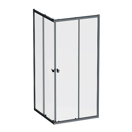 Душевой уголок AM.PM Sunny W87G-403-9090-BT 90x90 черный, стекло прозрачное Душевой уголок AM.PM Sunny W87G-403-9090-BT 90x90 черный, стекло прозрачное