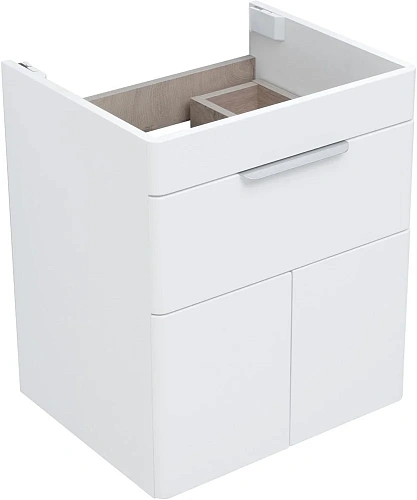 Тумба под раковину Aquanet Ирис new 50 белый глянец (1 ящик, 2 дверцы) 00310147 Тумба под раковину Aquanet Ирис new 50 белый глянец (1 ящик, 2 дверцы) 00310147
