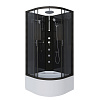 Картинка анонса товара «душевая кабина niagara classic ng-6508-14bktg (900х900х2100) высокий поддон (40см) стекло тонированное алюминиевый черный 65081434bktg»