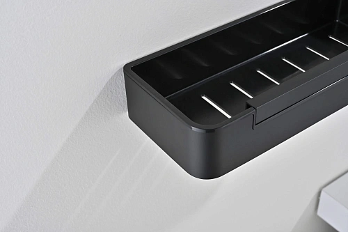 Полка Aquatek AQ4966MB черный матовый Полка Aquatek AQ4966MB черный матовый