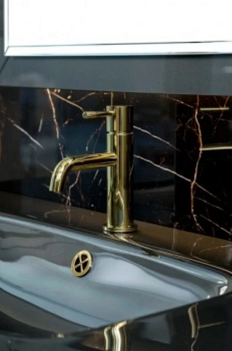 Столешница Boheme Lucido стекло 100см глянцевый графит 852-100-GR Столешница Boheme Lucido стекло 100см глянцевый графит 852-100-GR